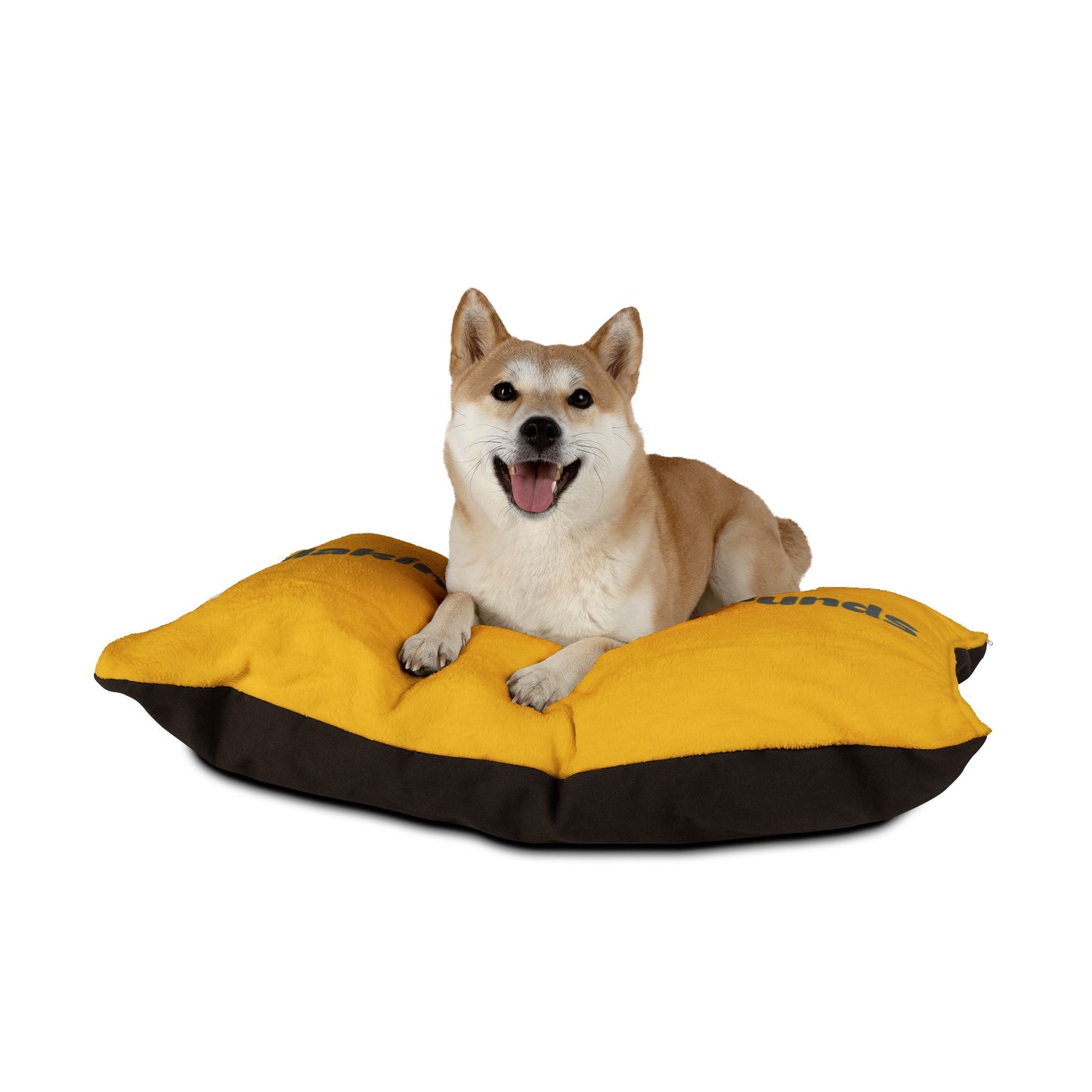 Making The Rounds Yellow with Grey Pet Bed