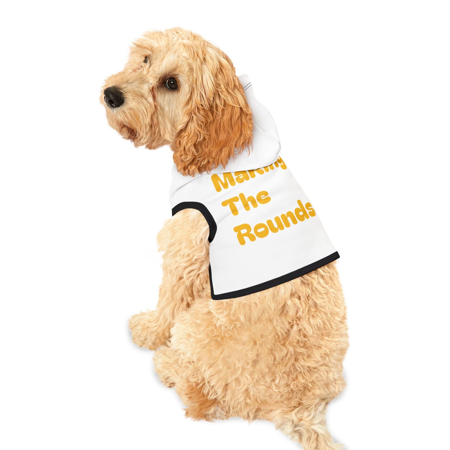 Making The Rounds Yellow Pet Hoodie