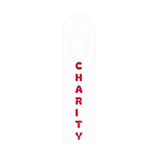 Charity Bookmark  Red