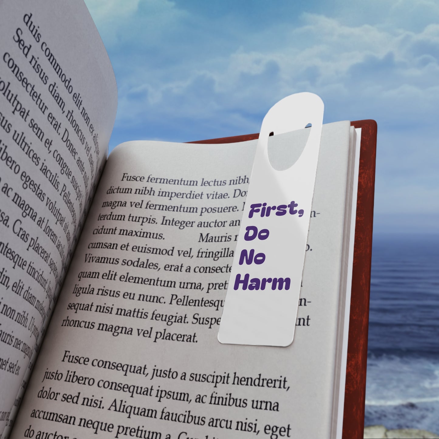 First Do No Harm Purple Bookmark