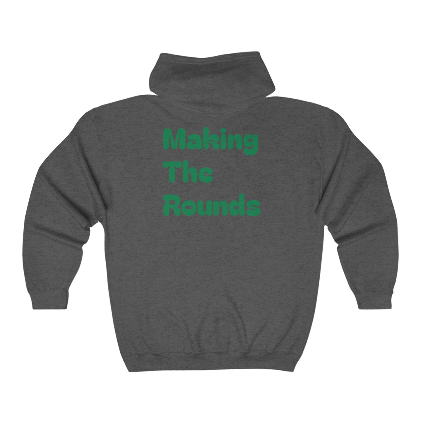 Making The Rounds Green Unisex Heavy Blend™ Full Zip Hooded Sweatshirt