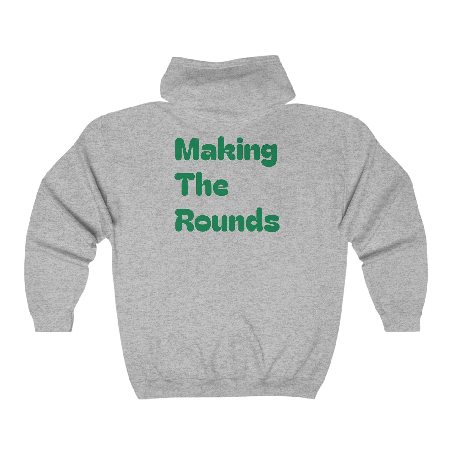 Making The Rounds Green Unisex Heavy Blend™ Full Zip Hooded Sweatshirt