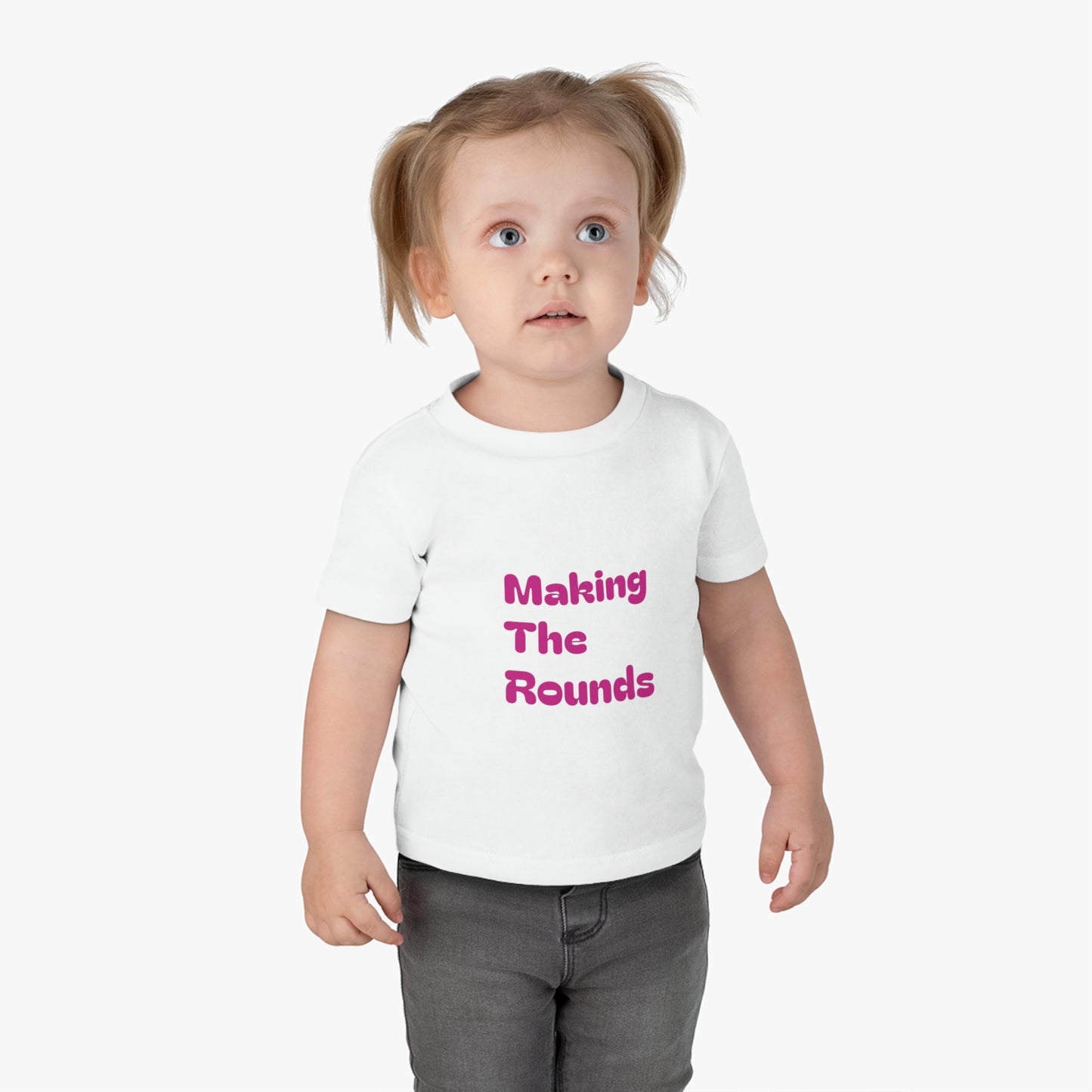 Making The Rounds Pink Infant Cotton Jersey Tee