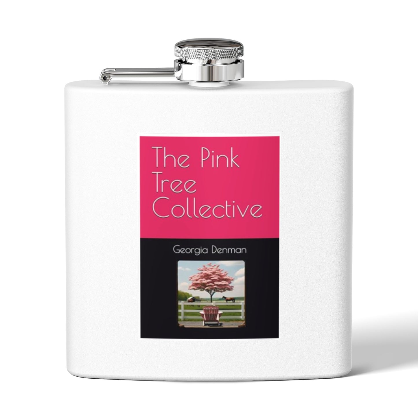 Pink Tree Collective 6oz Stainless Steel Flask — The Pink Tree Collective Design