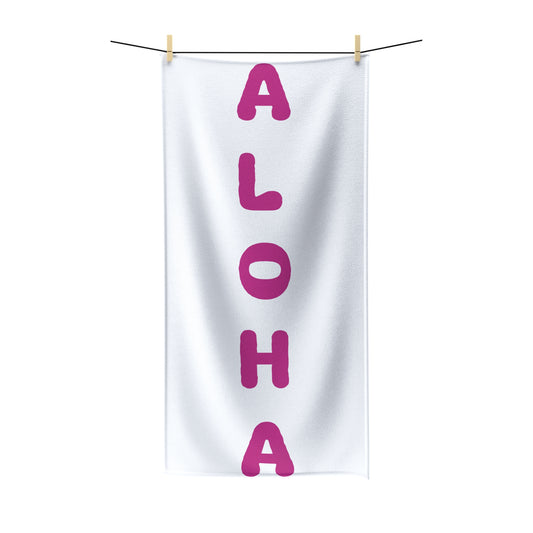 Aloha Pink Polycotton Towel