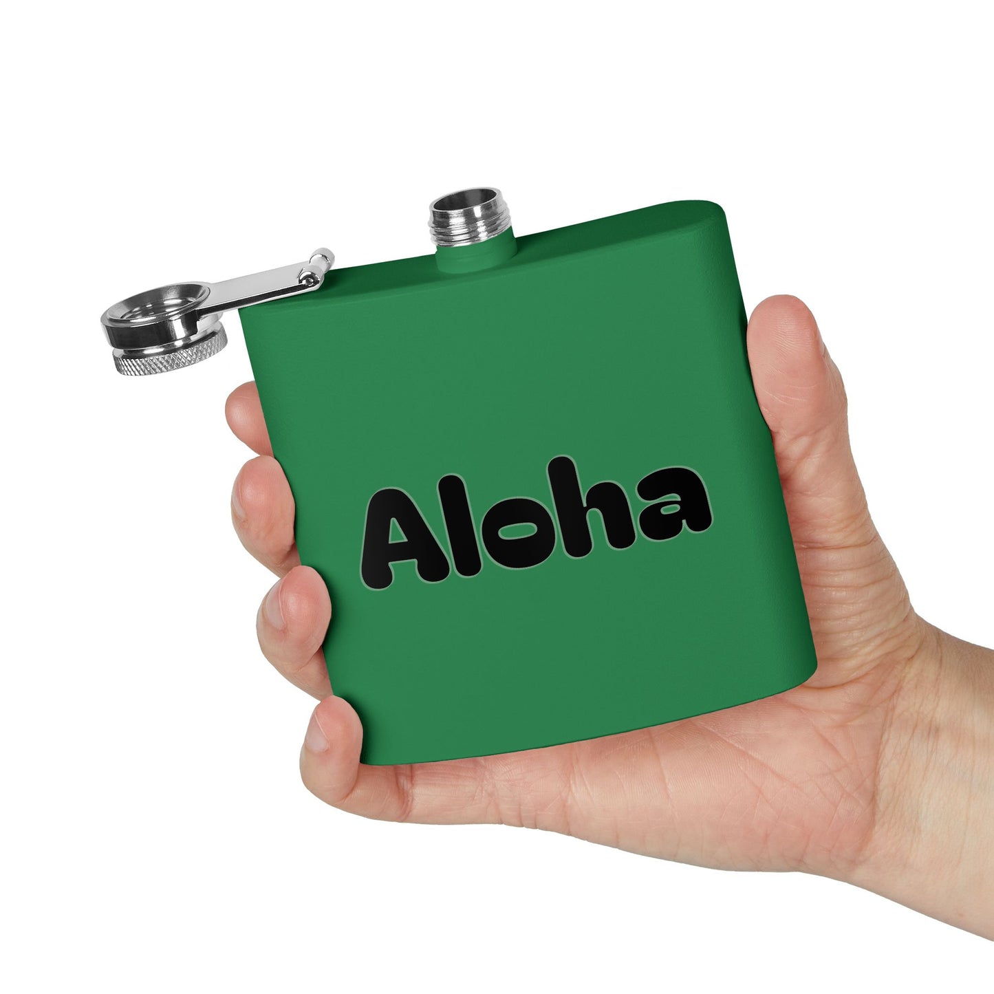 Aloha Stainless Steel Flask — 6oz Travel Hip Flask