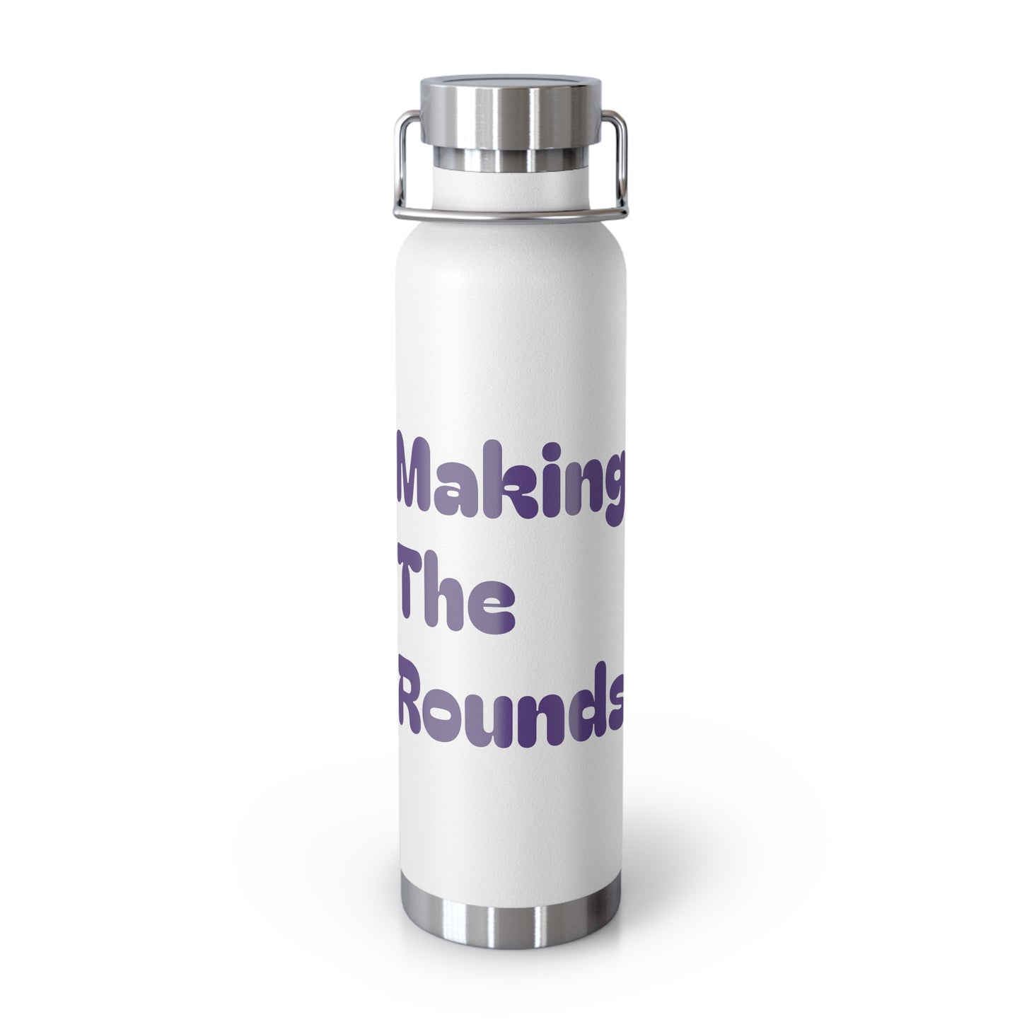 Making The Rounds Purple Copper Vacuum Insulated Bottle, 22oz