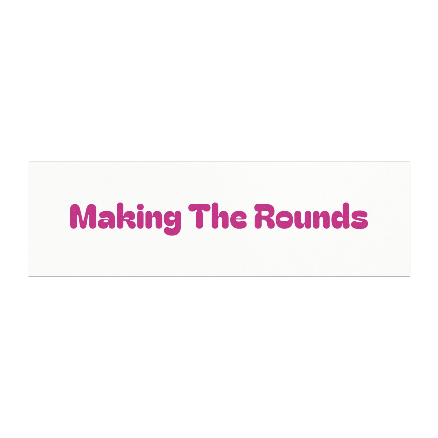 Making The Rounds Pink Car Magnets