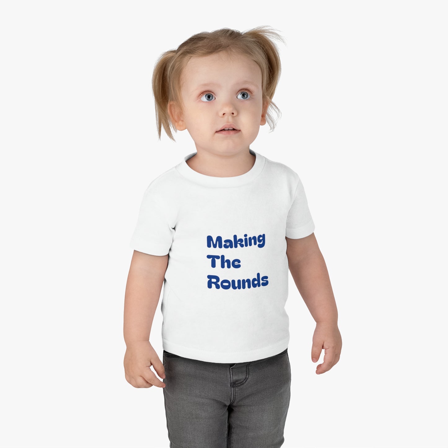 Making The Rounds Dark Blue Infant Cotton Jersey Tee