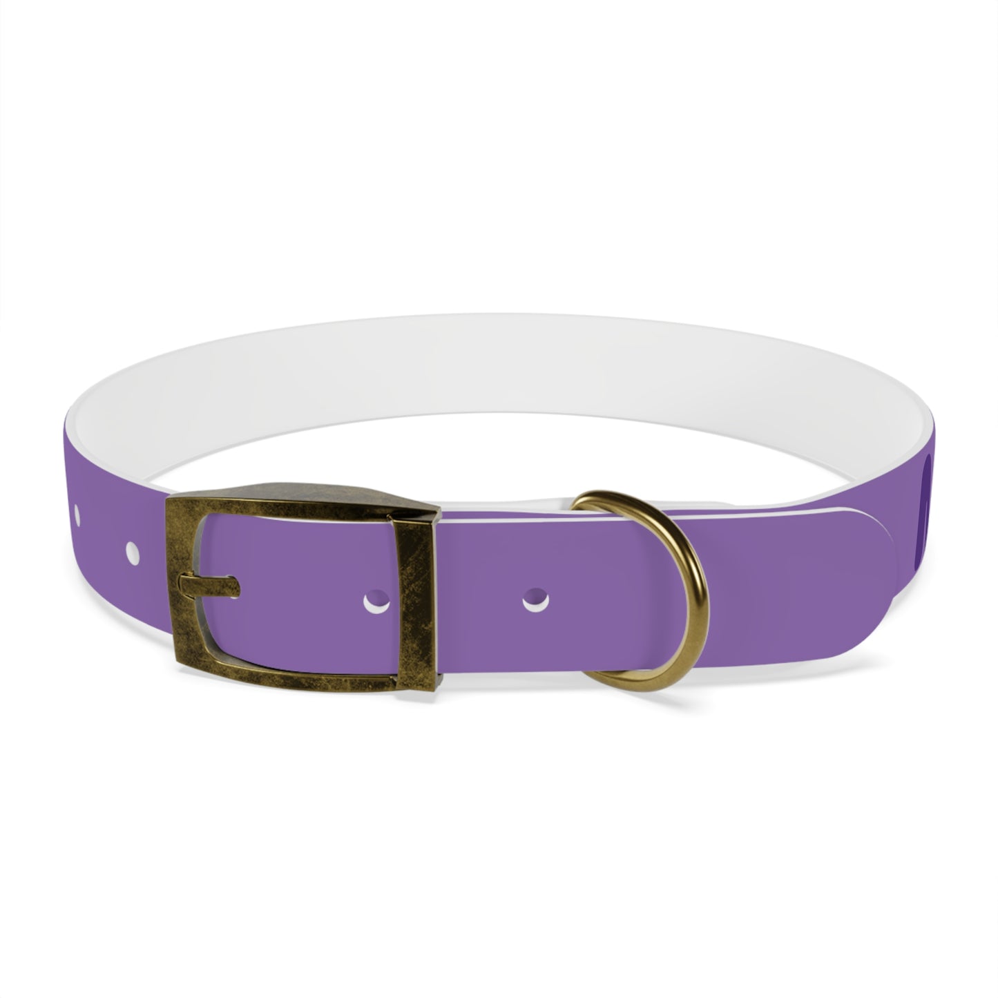 Making The Rounds Purple Dog Collar