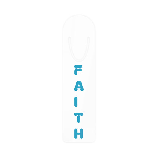 Faith Bookmark Blue