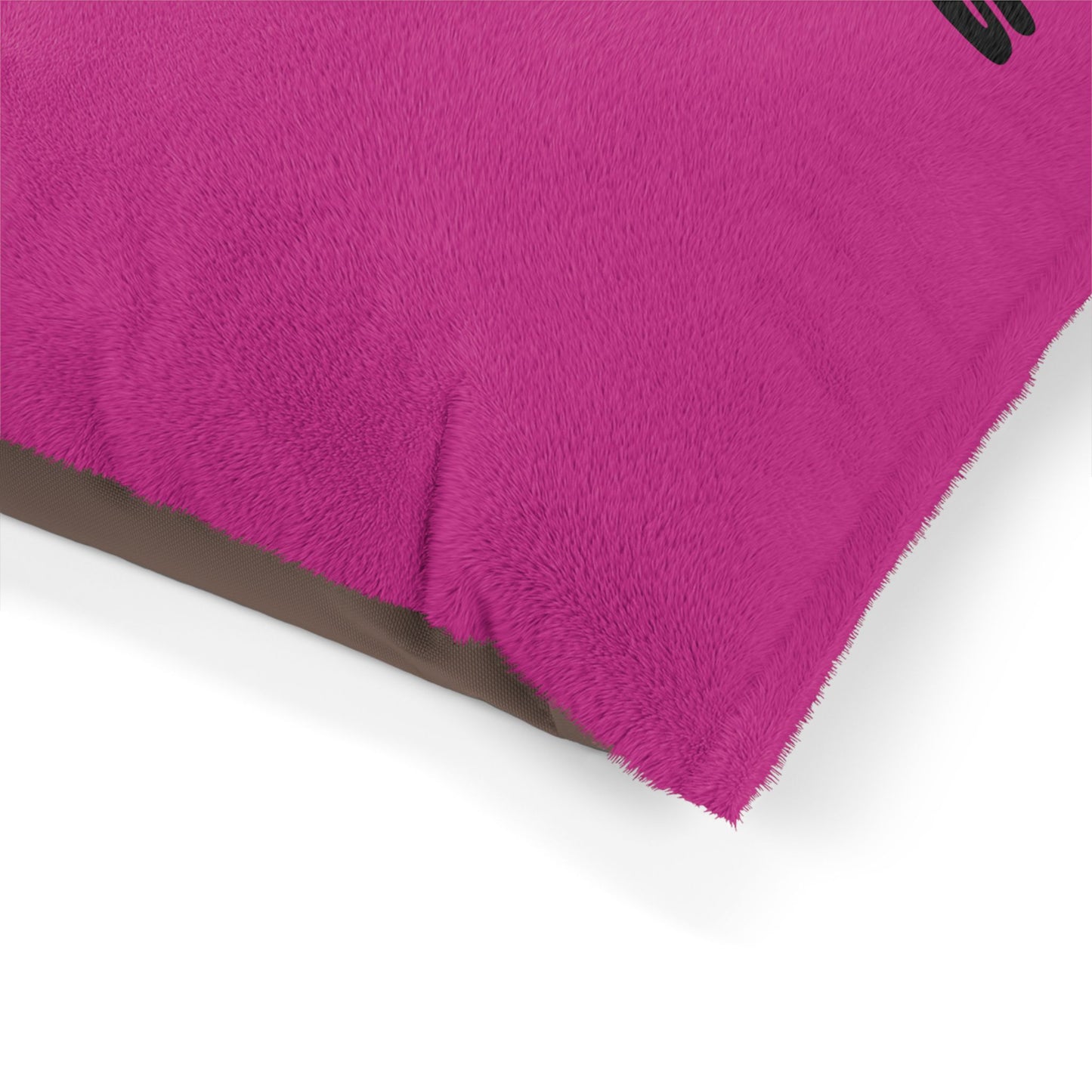 Making The Rounds Pink with Black Pet Bed