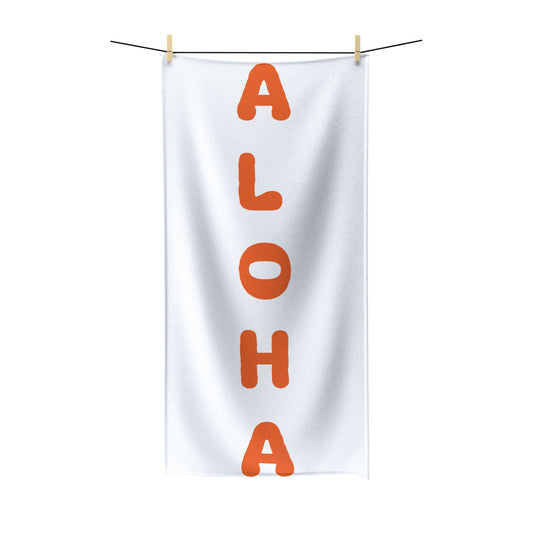 Aloha  Orange Polycotton Towel