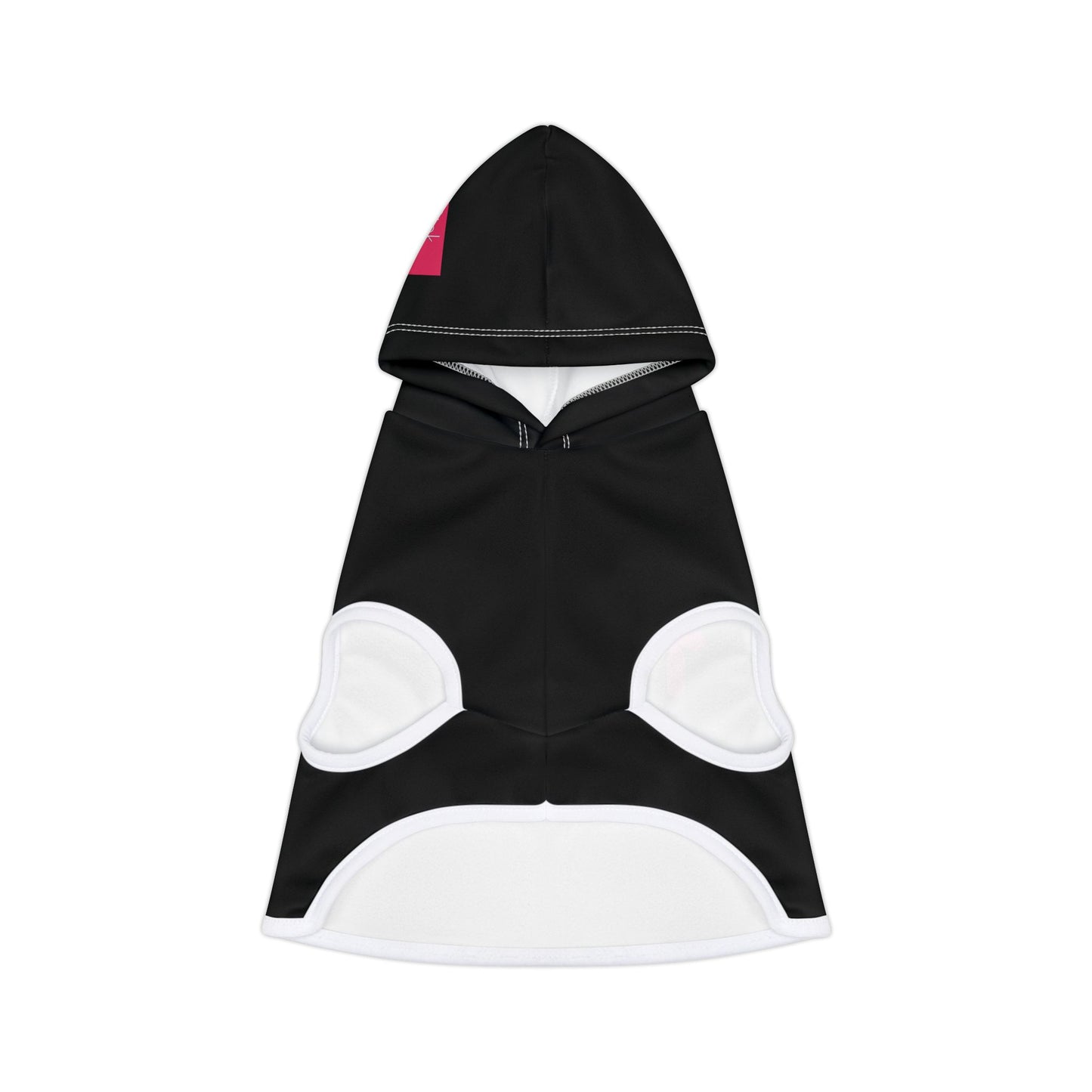 Making The Rounds Black With Pink Pet Hoodie