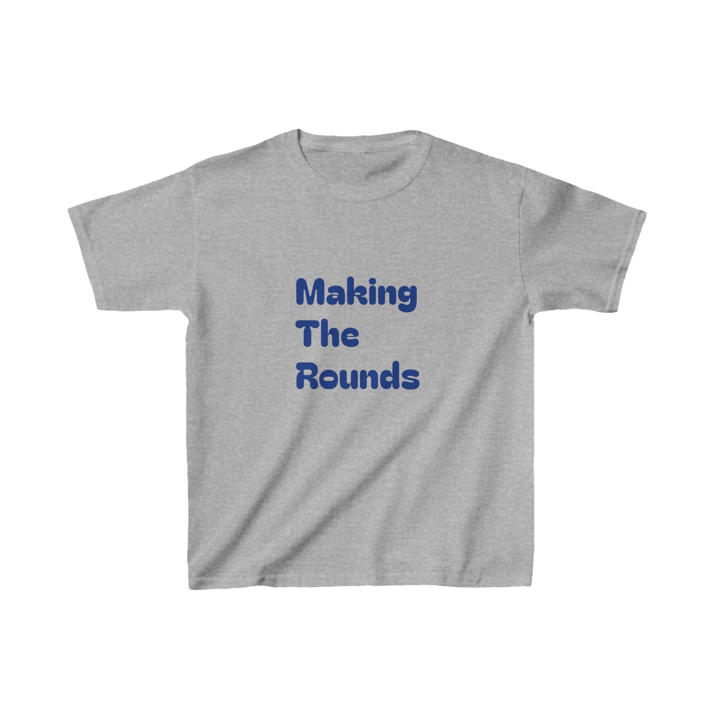 Making The Rounds Dark Blue Kids Heavy Cotton™ Tee