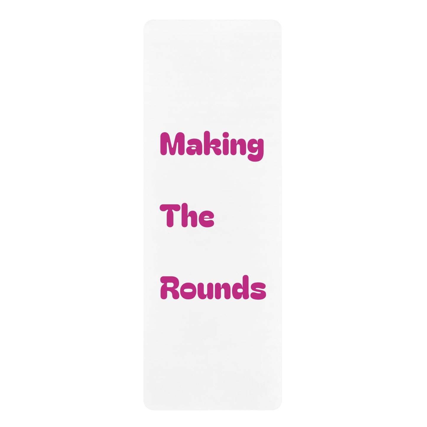 Making The Rounds Pink Rubber Yoga Mat