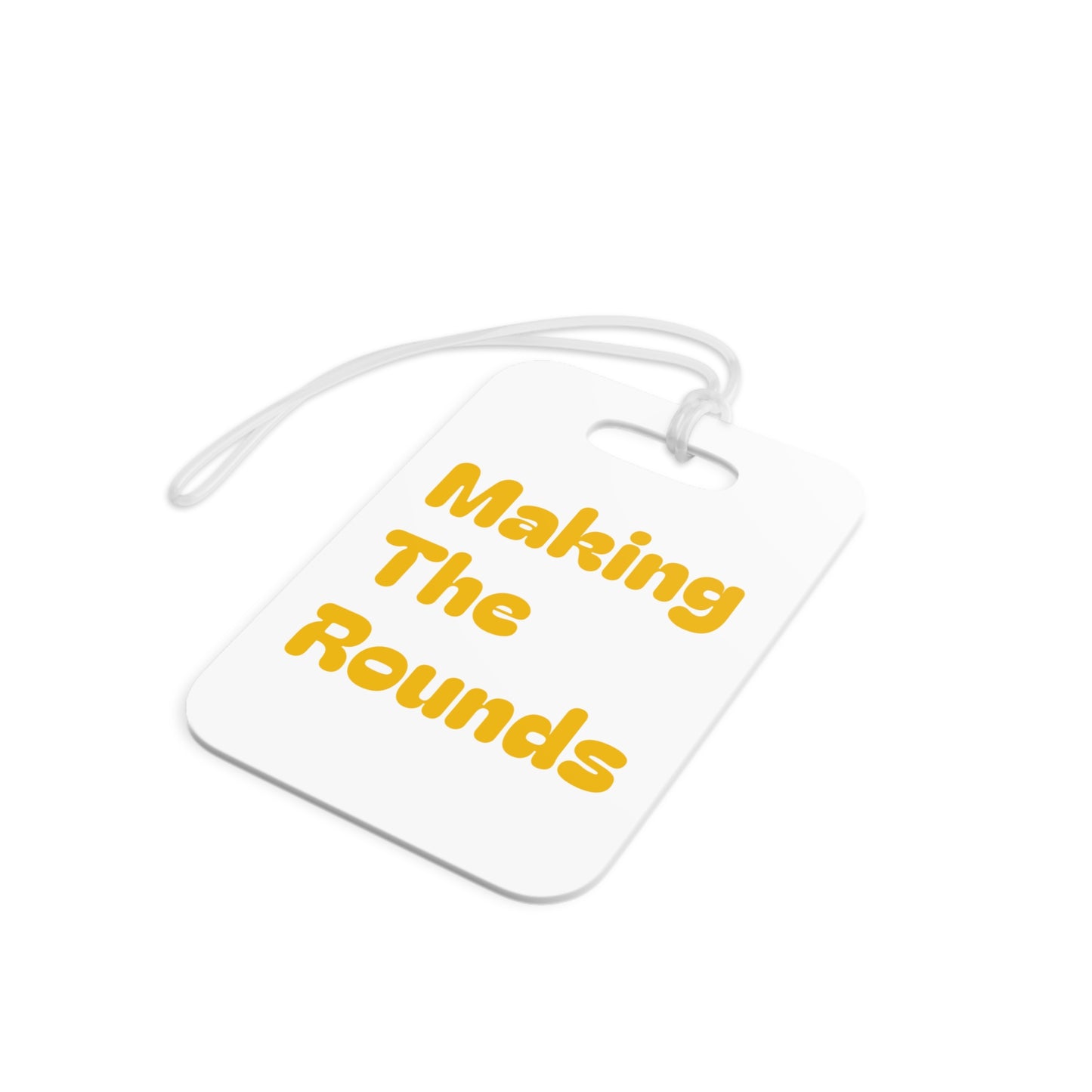Making The Rounds Yellow Luggage Tags