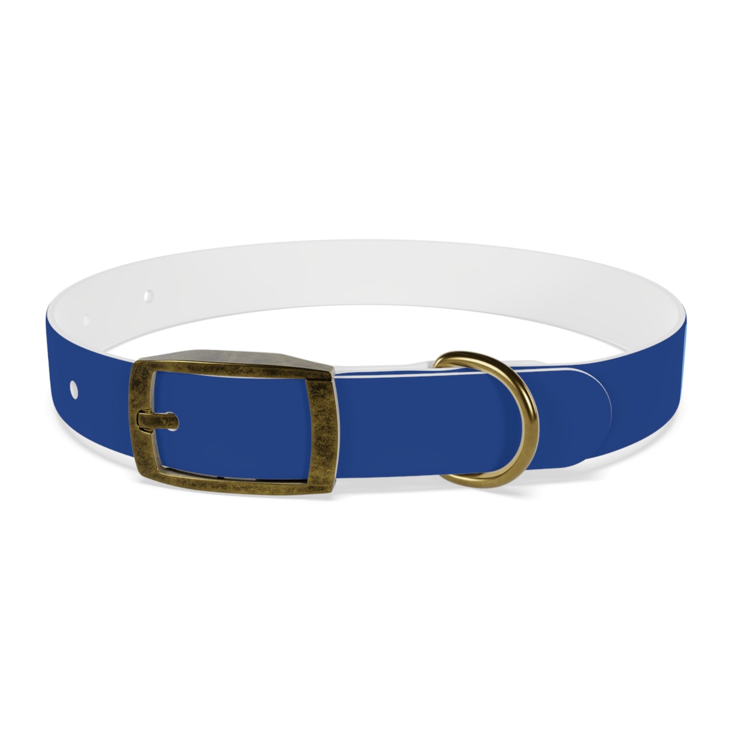 Making The Rounds Light Blue Dog Collar