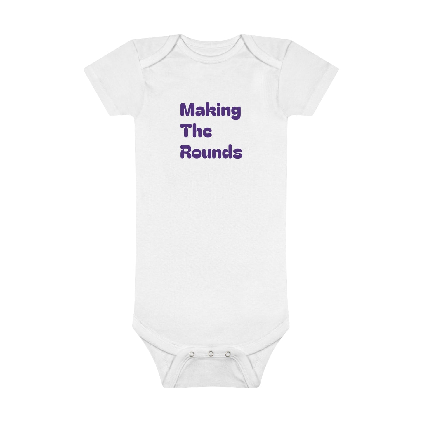 Making The Rounds Purple Baby Short Sleeve Onesie®