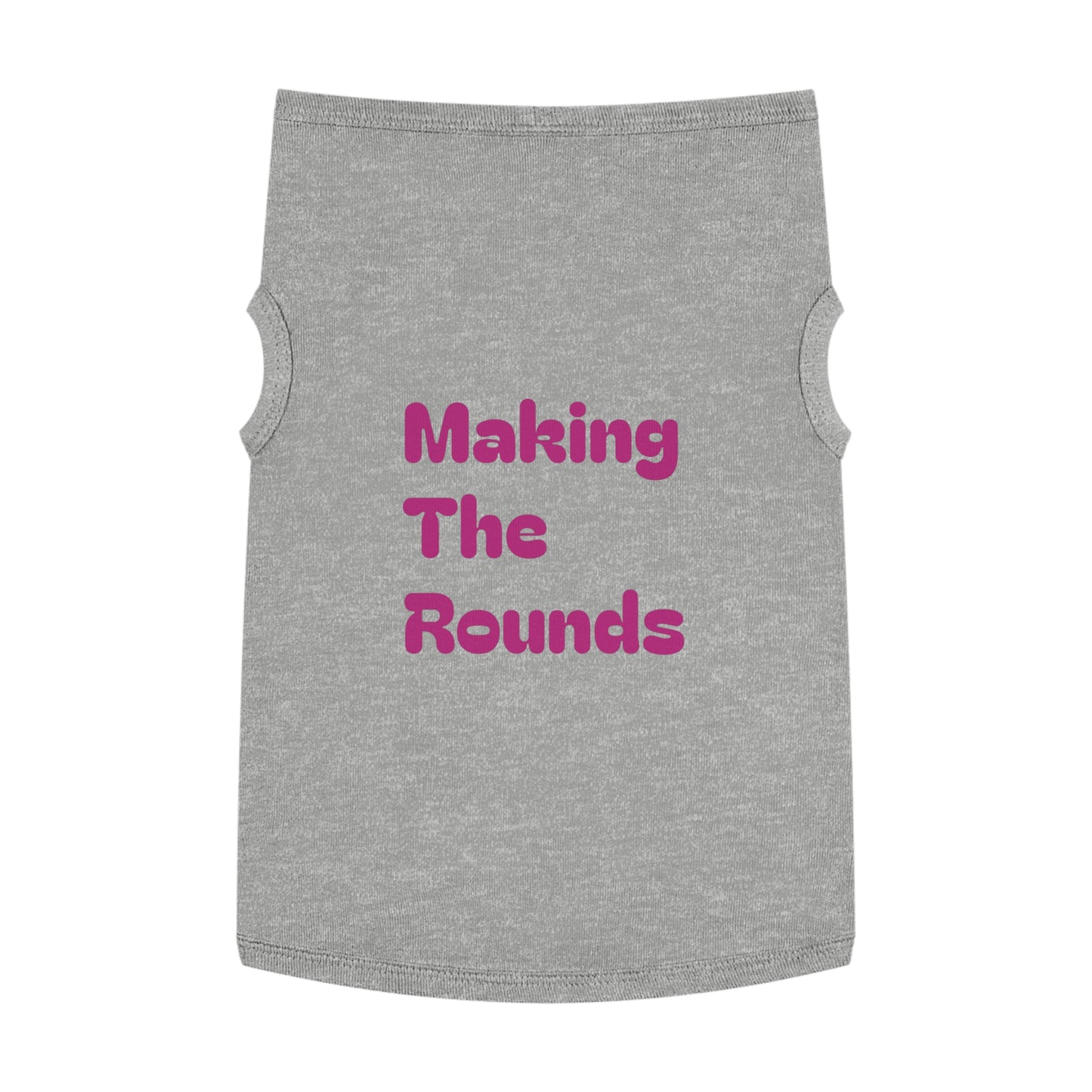 Making The Rounds Pink Pet Tank Top