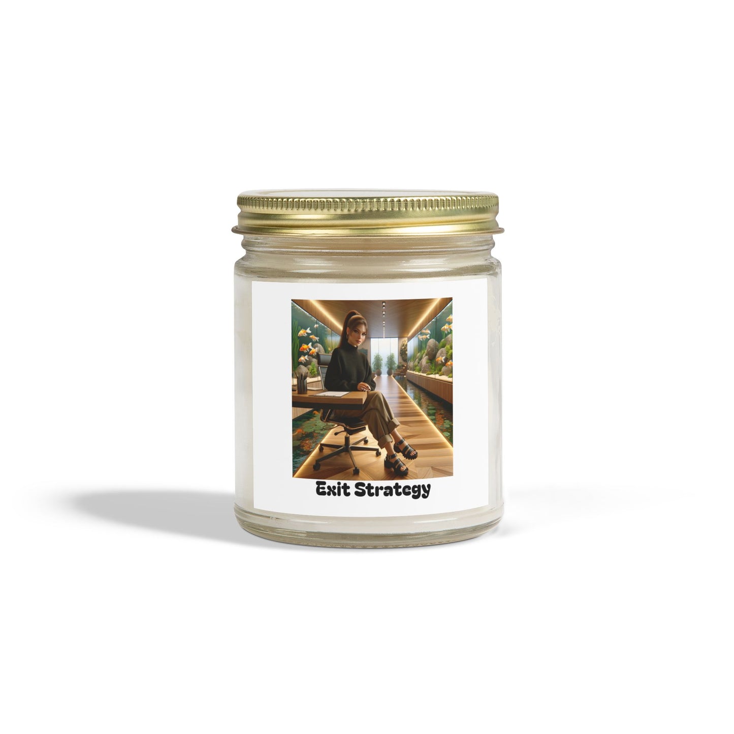 Exit Strategy Scented Candles, Coconut Apricot Wax (4oz, 9oz)