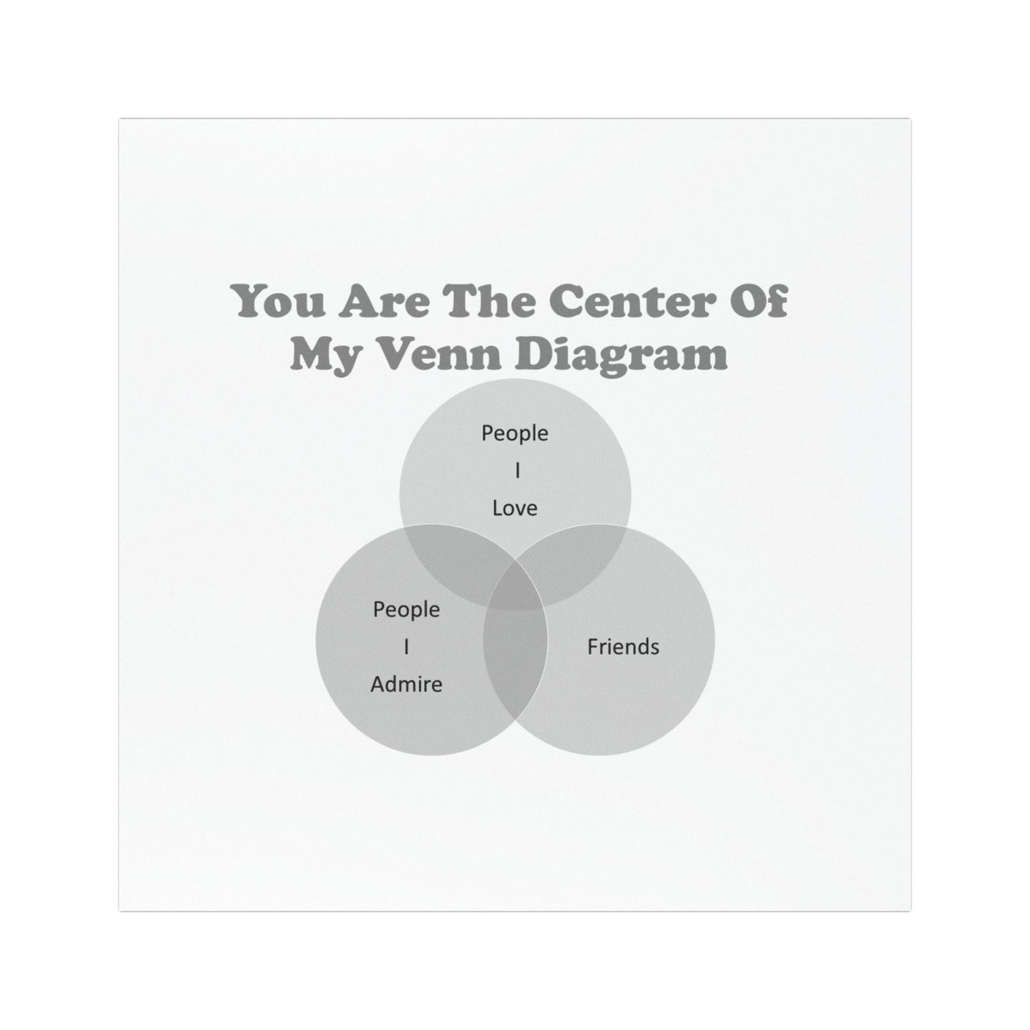 You Are The Center Of My Venn Diagram Black Car Magnets