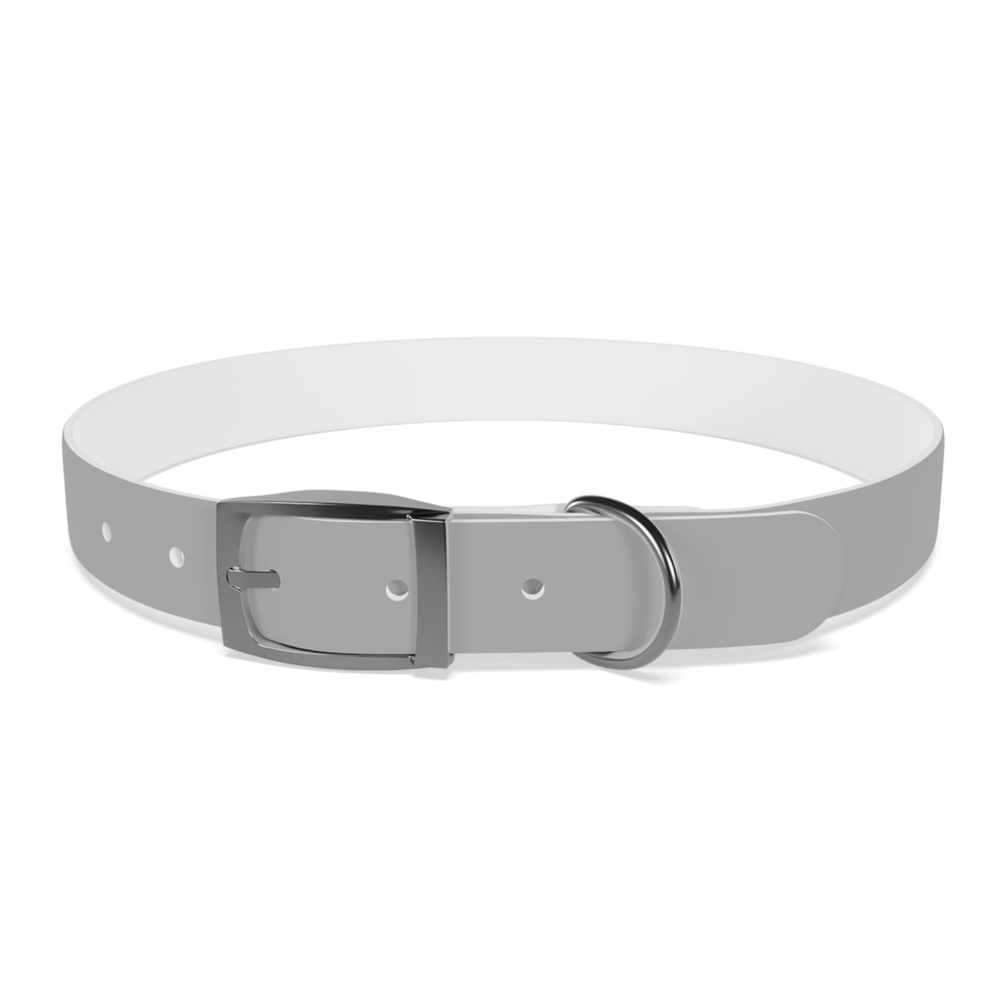 Making The Rounds Grey with Orange Dog Collar