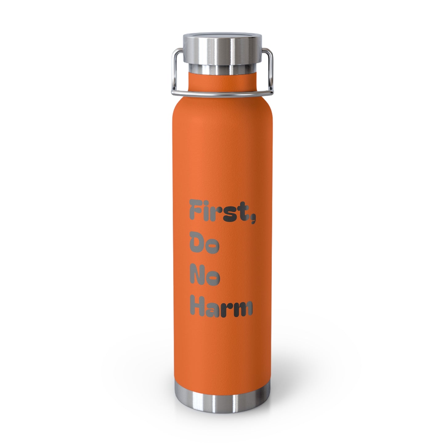 First Do No Harm Black Copper Vacuum Insulated Bottle, 22oz