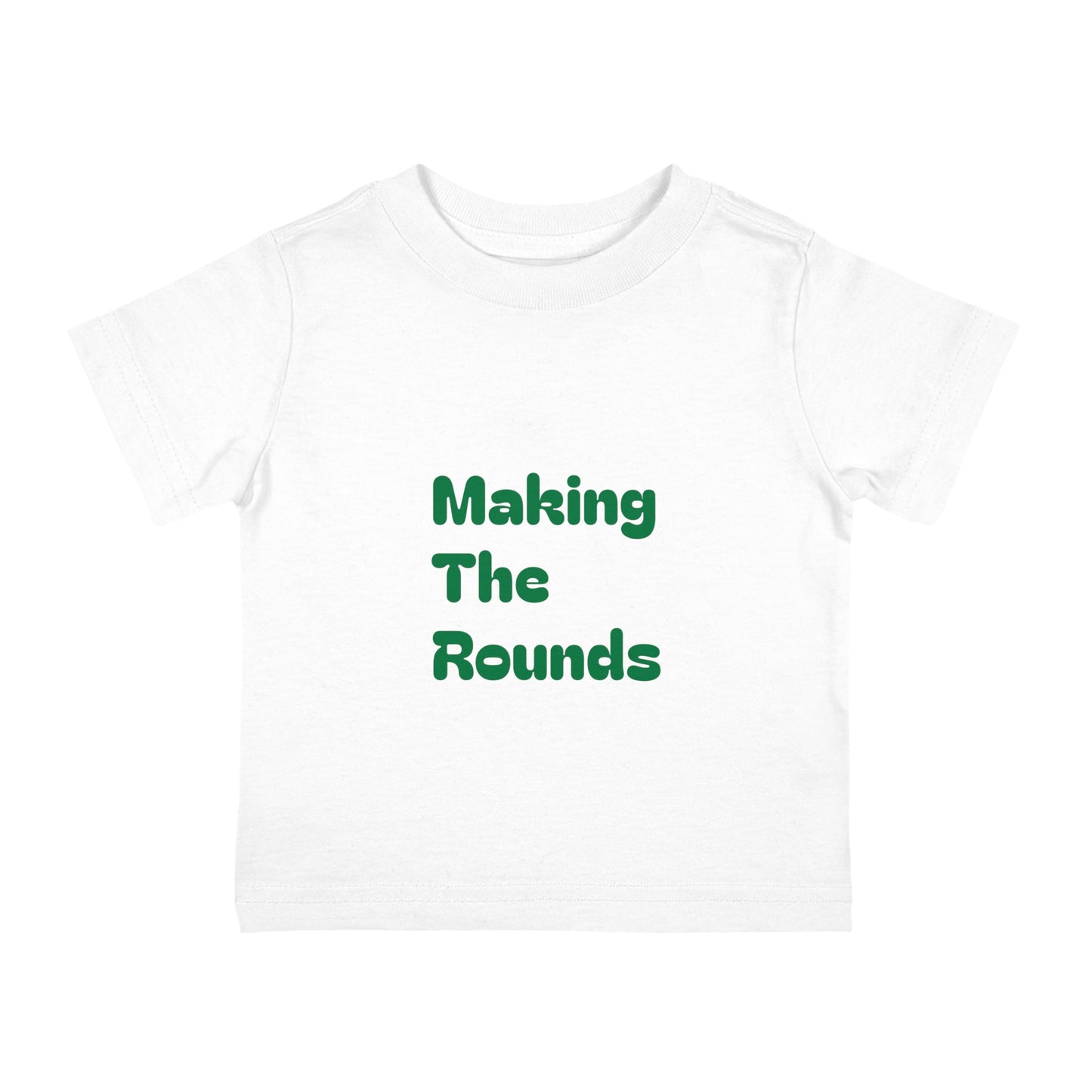 Making The Rounds Green Infant Cotton Jersey Tee