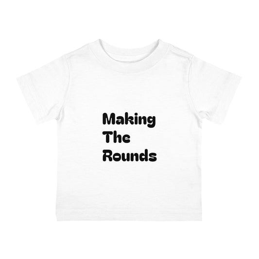 Making The Rounds Black Infant Cotton Jersey Tee