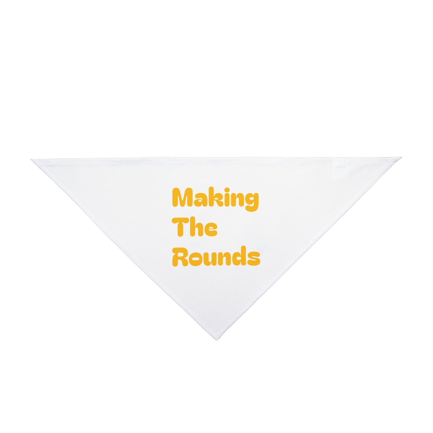 Making The Rounds Yellow Pet Bandana