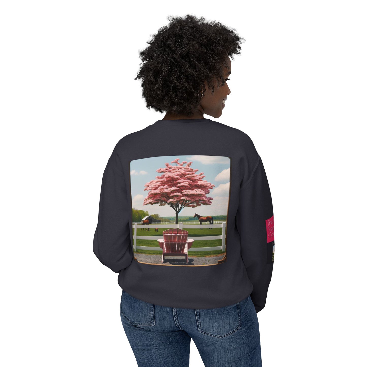 The Pink Tree Collective Cover Unisex Lightweight Crewneck Sweatshirt