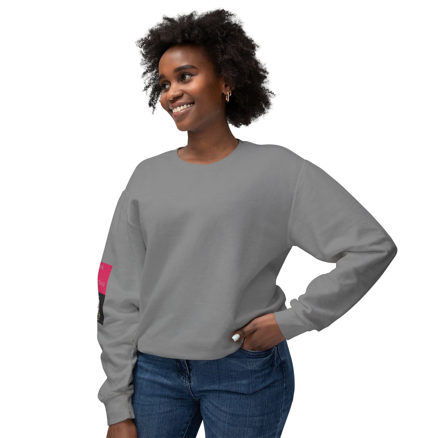 Out In Public Unisex Lightweight Crewneck Sweatshirt