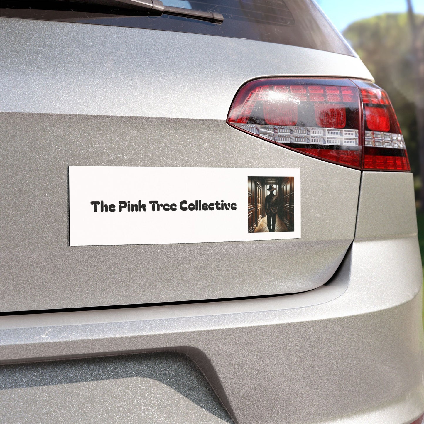 The Pink Tree Collective Shadowy Figure Car Magnets