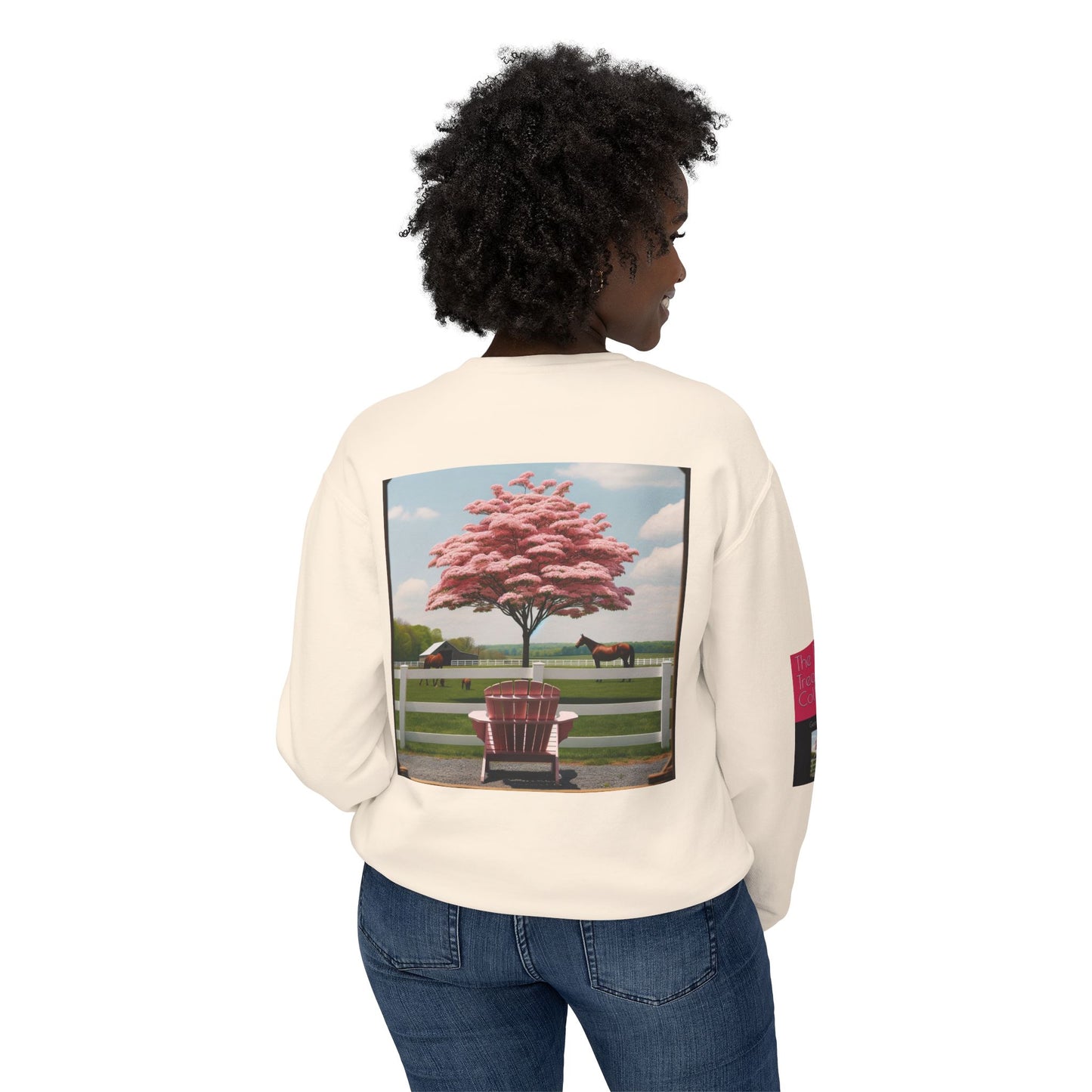 The Pink Tree Collective Cover Unisex Lightweight Crewneck Sweatshirt