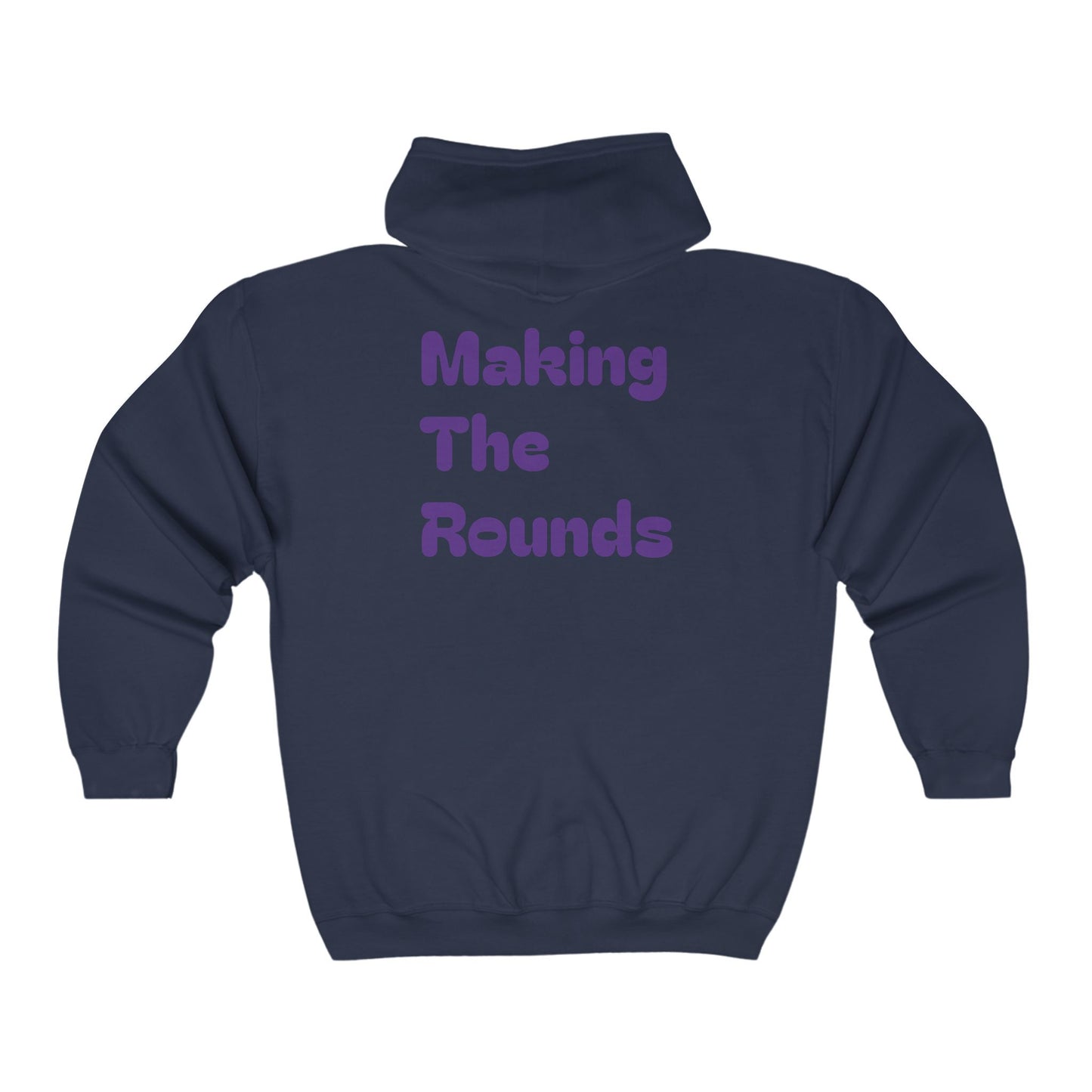 Making The Rounds Purple Unisex Heavy Blend™ Full Zip Hooded Sweatshirt