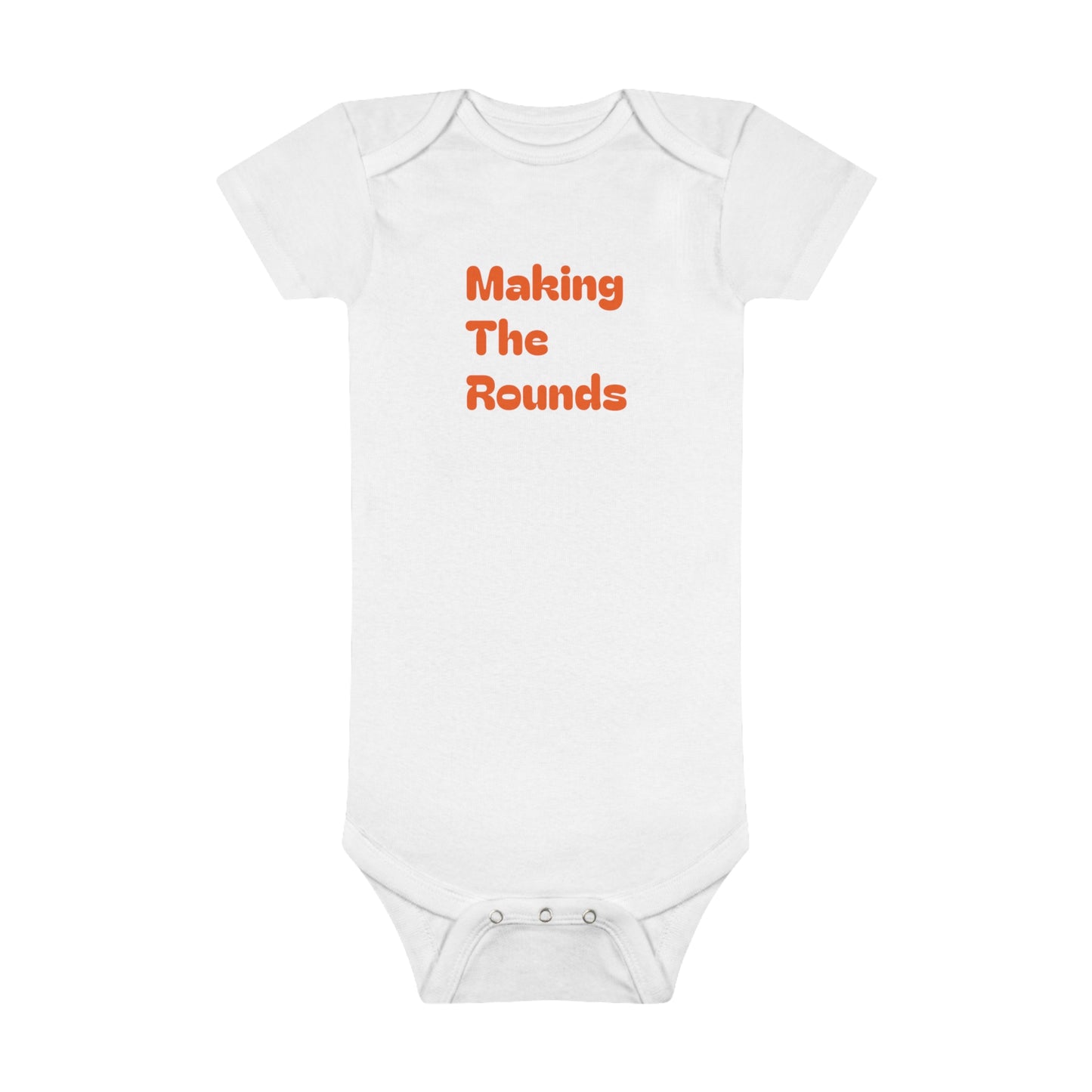 Making The Rounds Orange Baby Short Sleeve Onesie®