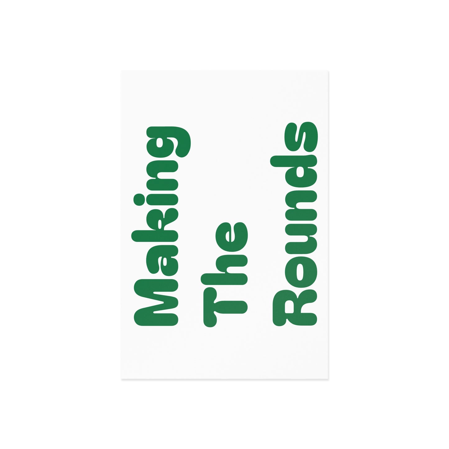 Making The Rounds Green Fine Art Postcards