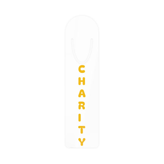 Charity Bookmark  Yellow