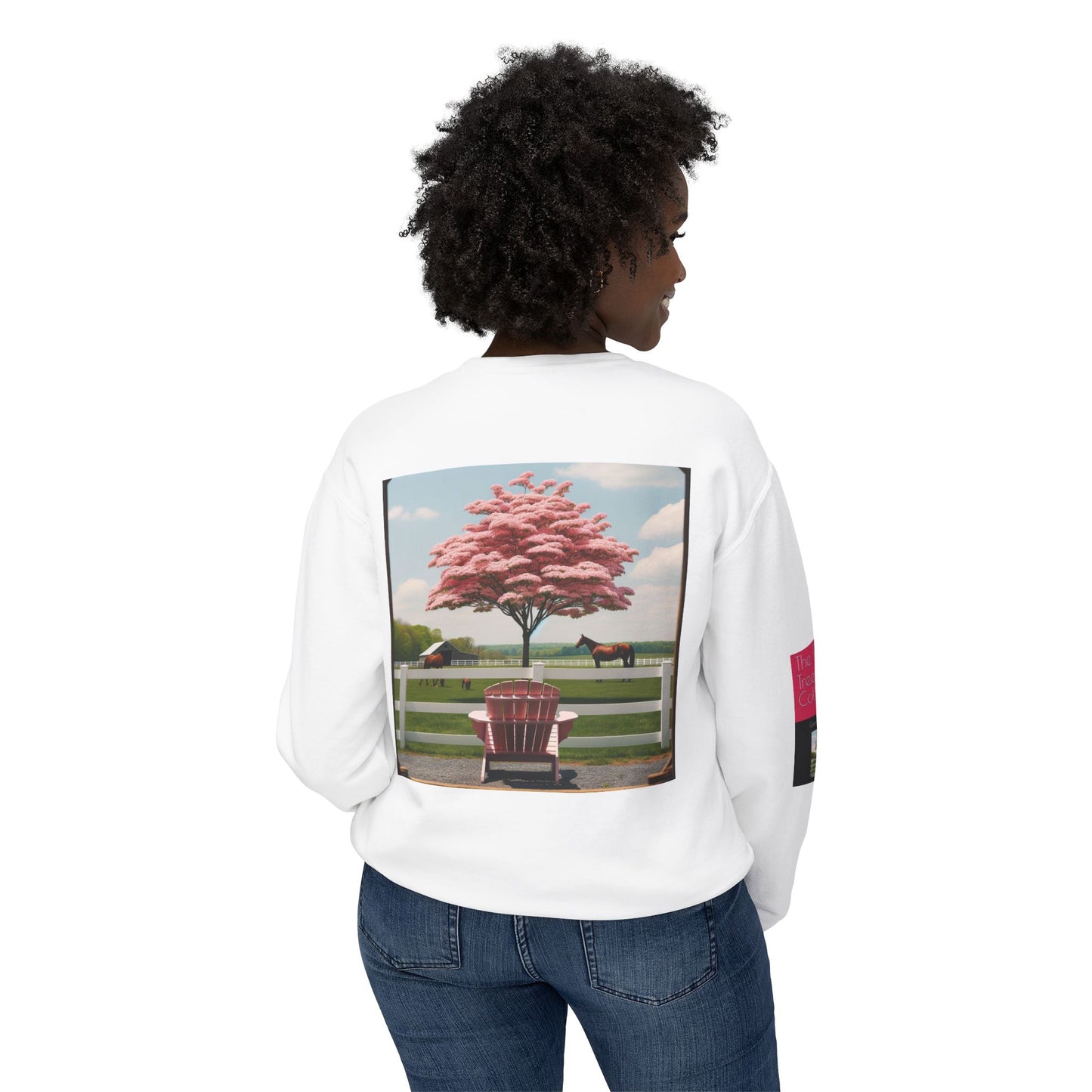 The Pink Tree Collective Cover Unisex Lightweight Crewneck Sweatshirt