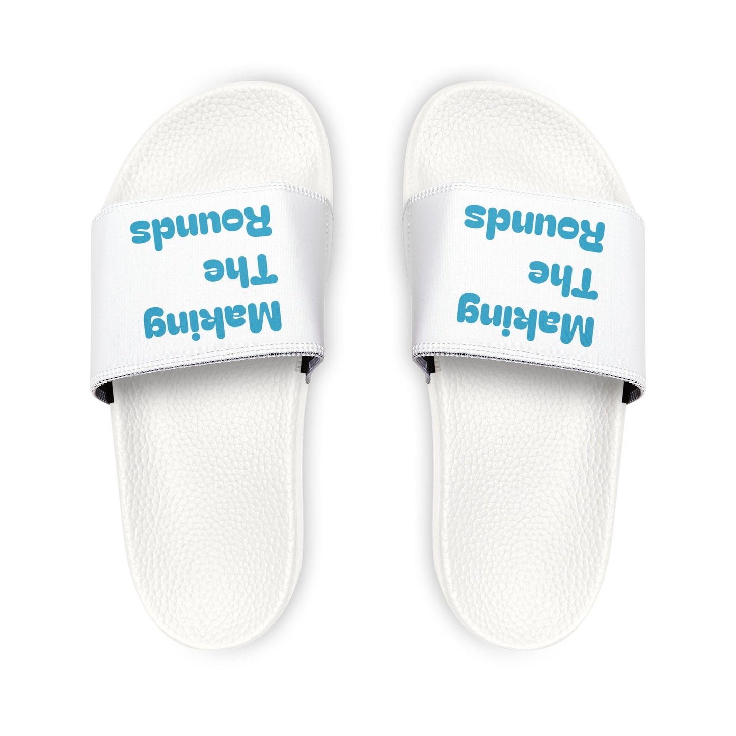 Making The Rounds Blue Women's Removable-Strap Sandals