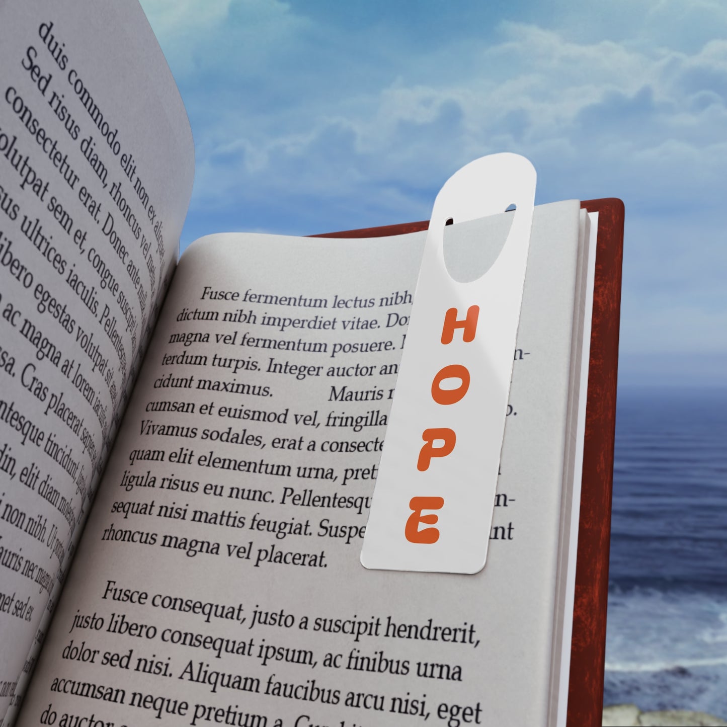 Hope Bookmark  Orange