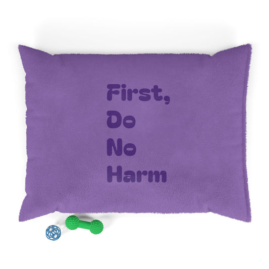 First Do No Harm Light Purple / Dark Purple Pet Bed