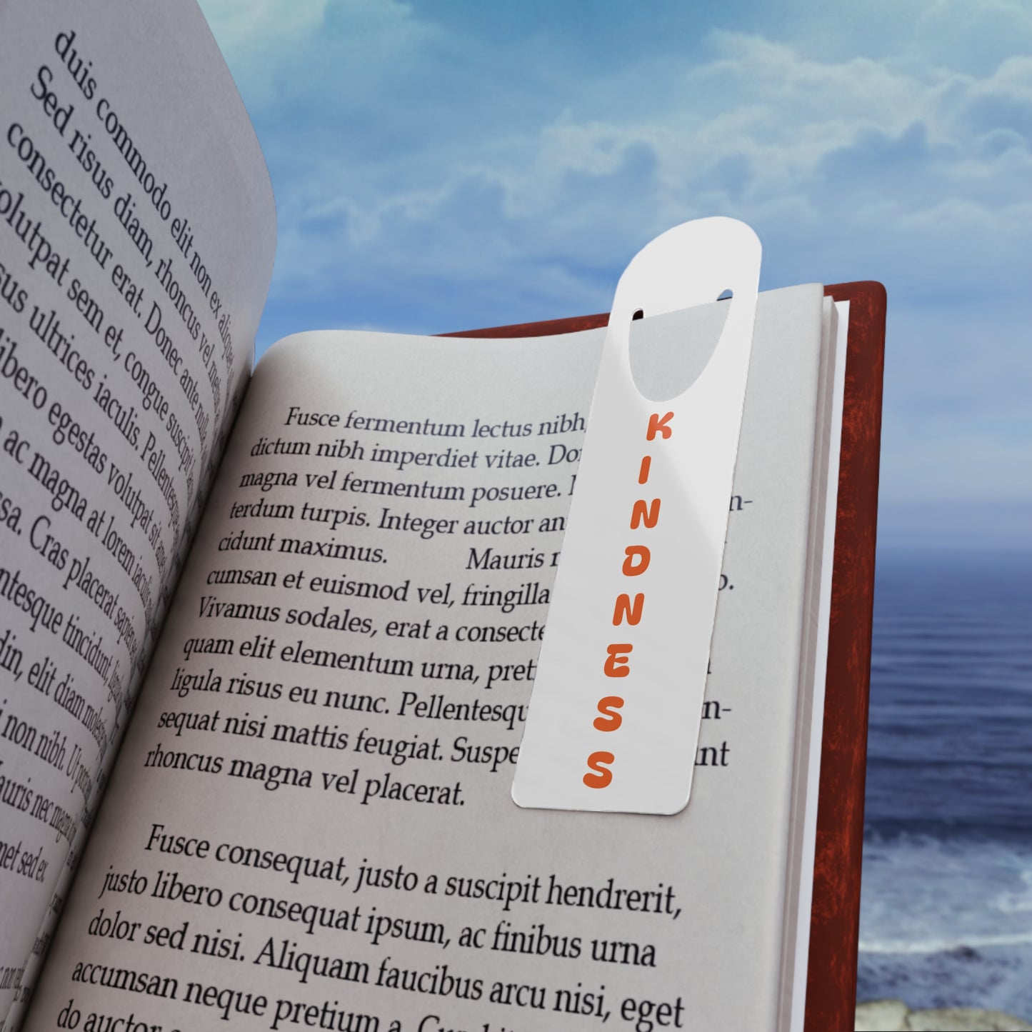 Kindness Bookmark Orange