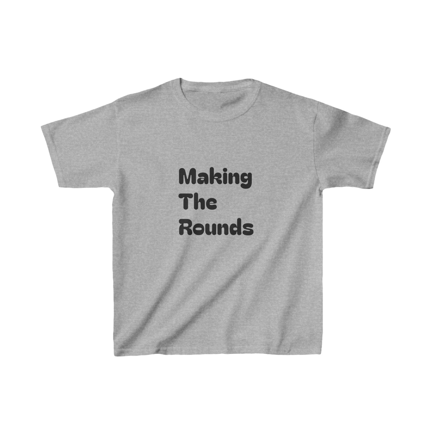 Making The Rounds Black Kids Heavy Cotton™ Tee