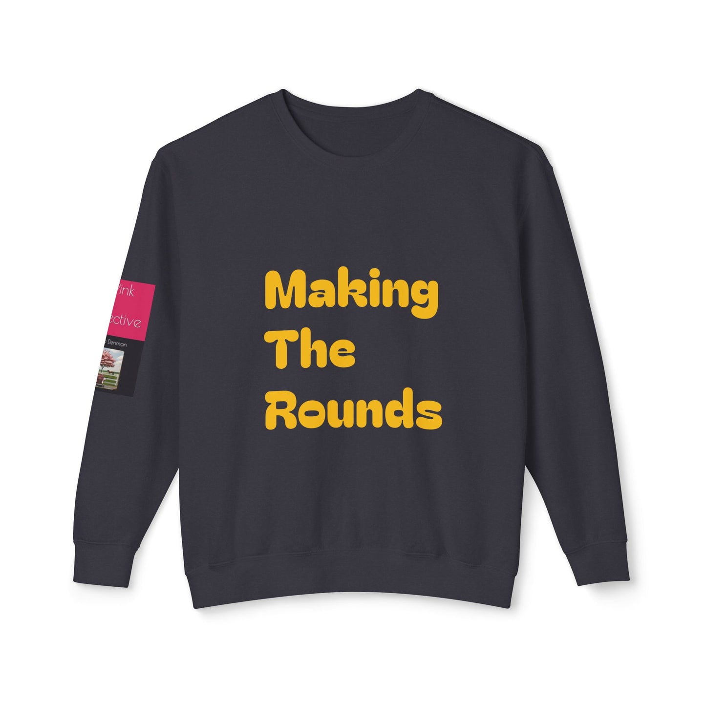 Making The Rounds Yellow Unisex Lightweight Crewneck Sweatshirt