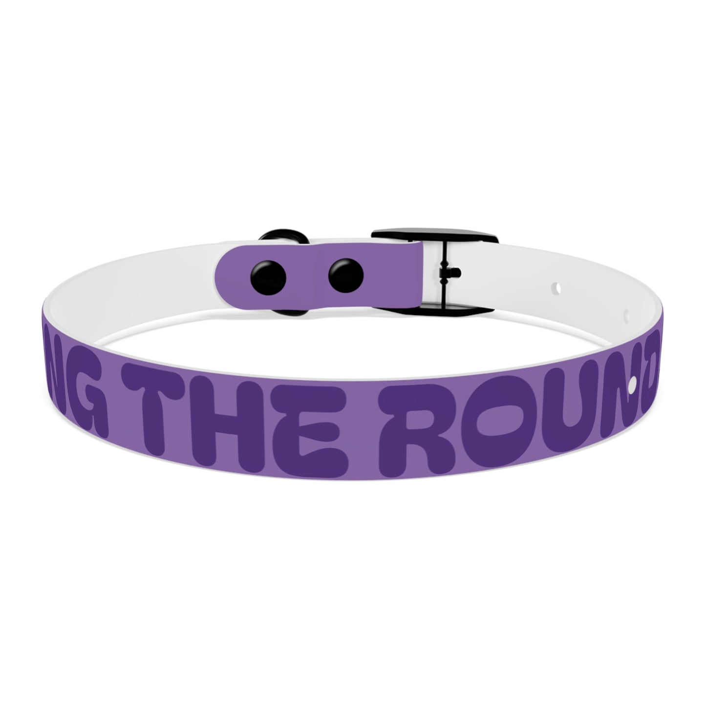 Making The Rounds Purple Dog Collar