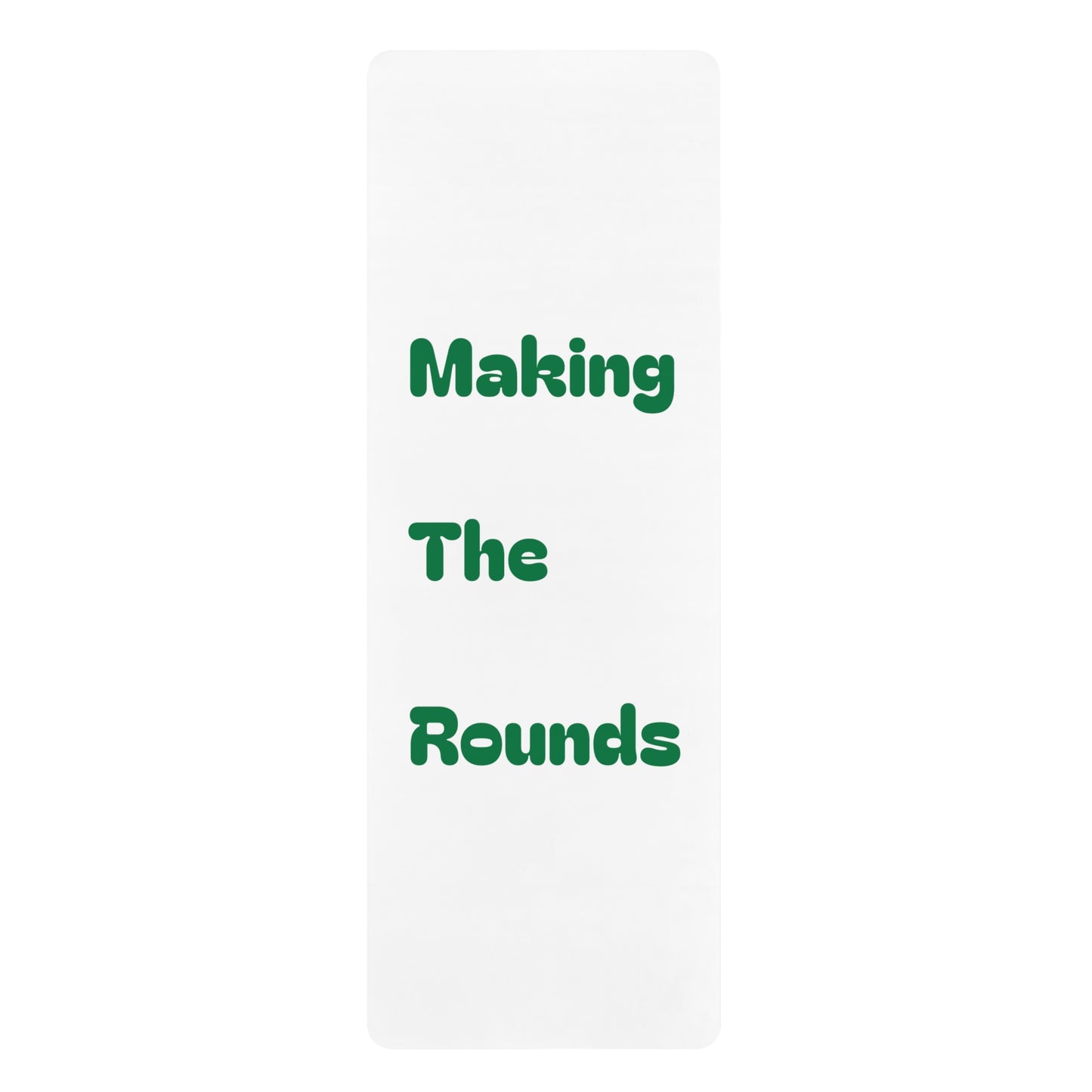 Making The Rounds Green Rubber Yoga Mat