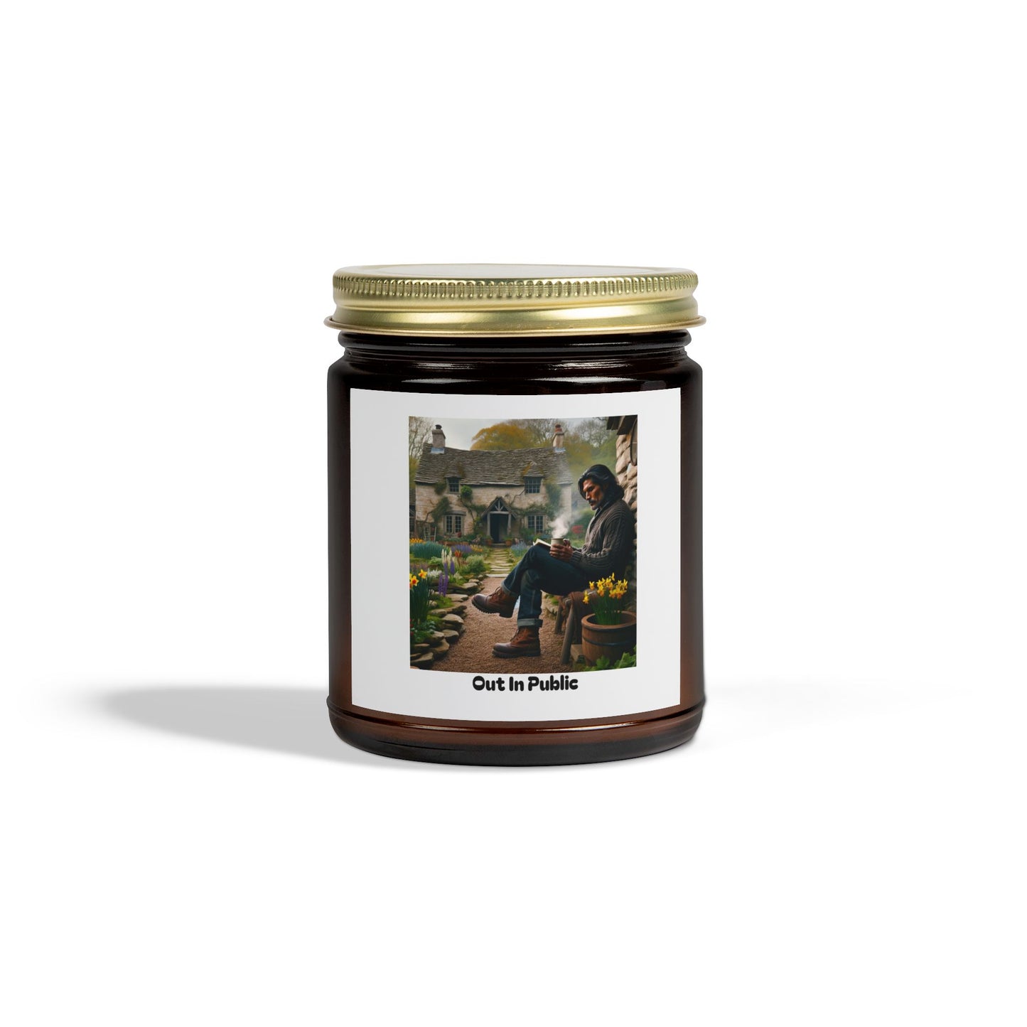 Out In Public Scented Candles, Coconut Apricot Wax (4oz, 9oz)