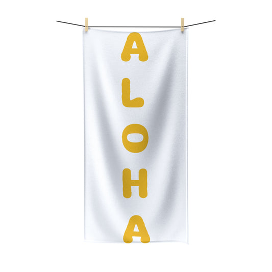 Aloha Yellow Polycotton Towel